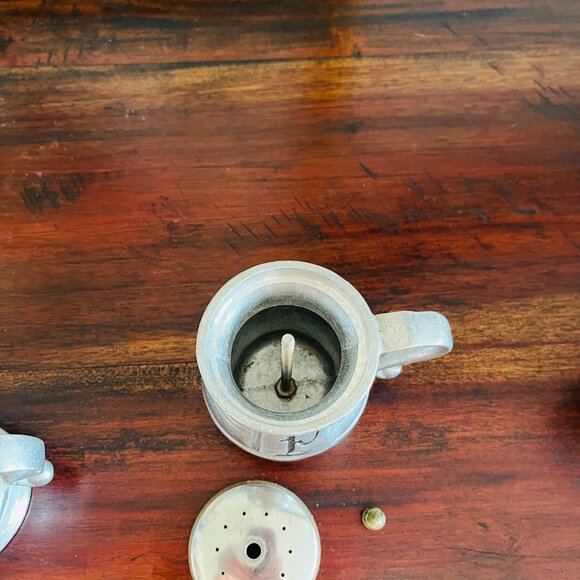 Vintage Salt & Pepper Shakers Pewter Cottagecore Classic Timeless Traditional - Picture 8 of 9